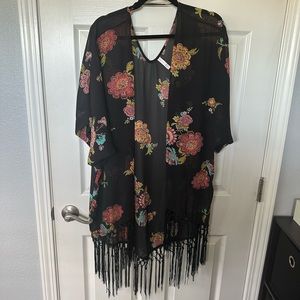 Xhilaration Floral Shawl